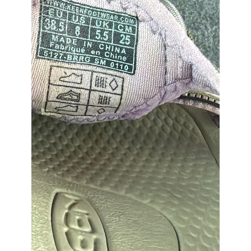 Keen Bali Strap Sandals Womens 8 Khaki/Lavender Waterproof Slide Shoes